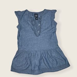 Baby Gap Sleeveless Ruffle Blouse For Toddlers Size 2T